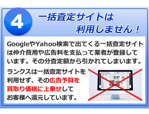 一括サイトは利用しません